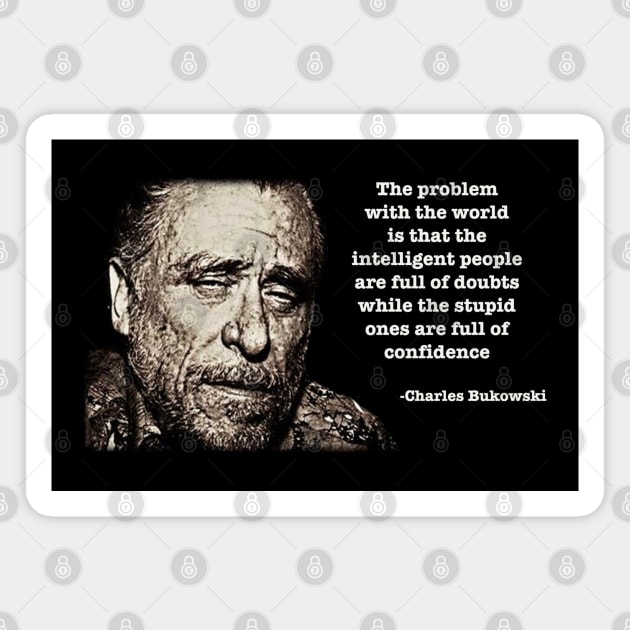 Charles Bukowski Magnet by WriterCentral